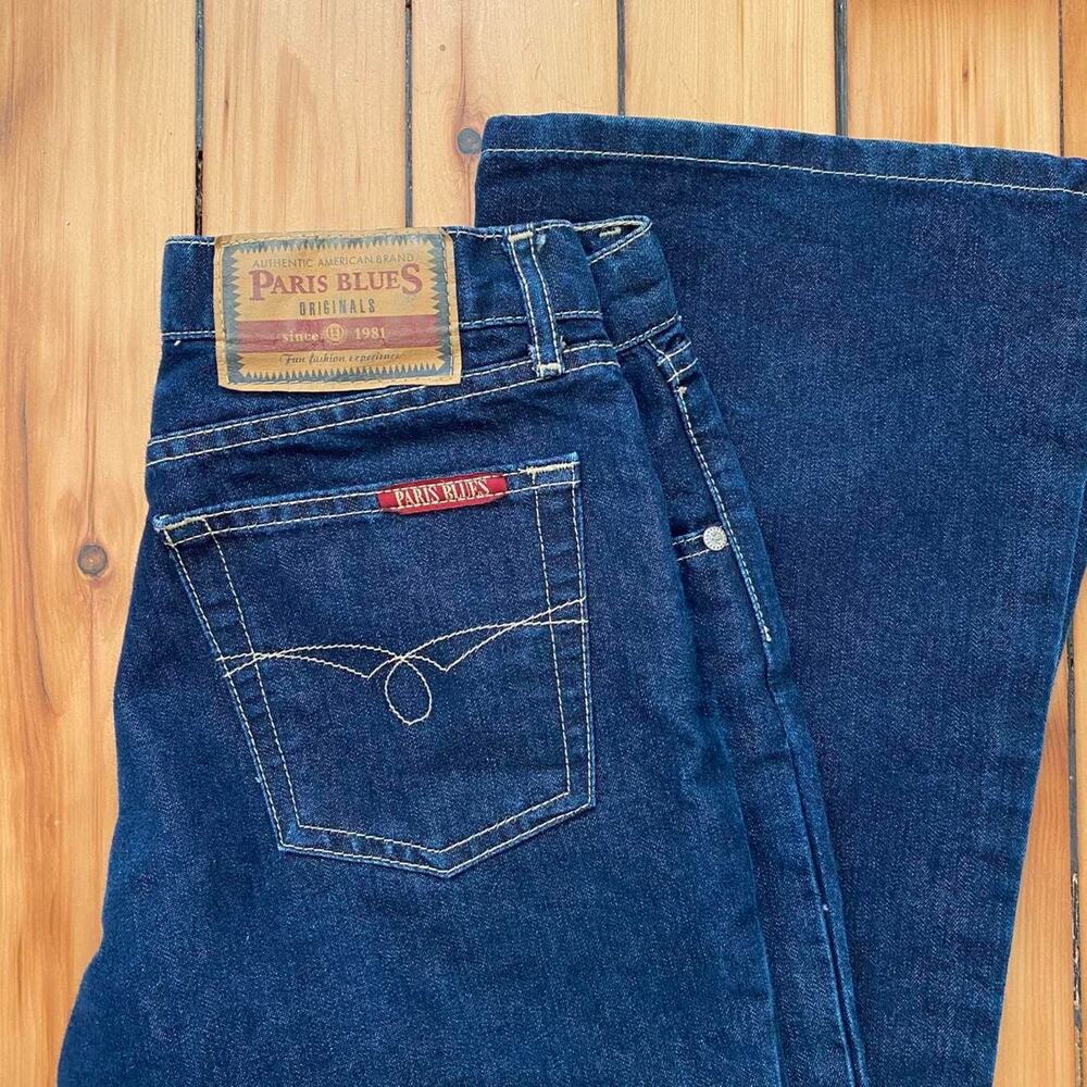 Y2K Vintage 2000s Paris Blued Flared Jeans Size 5